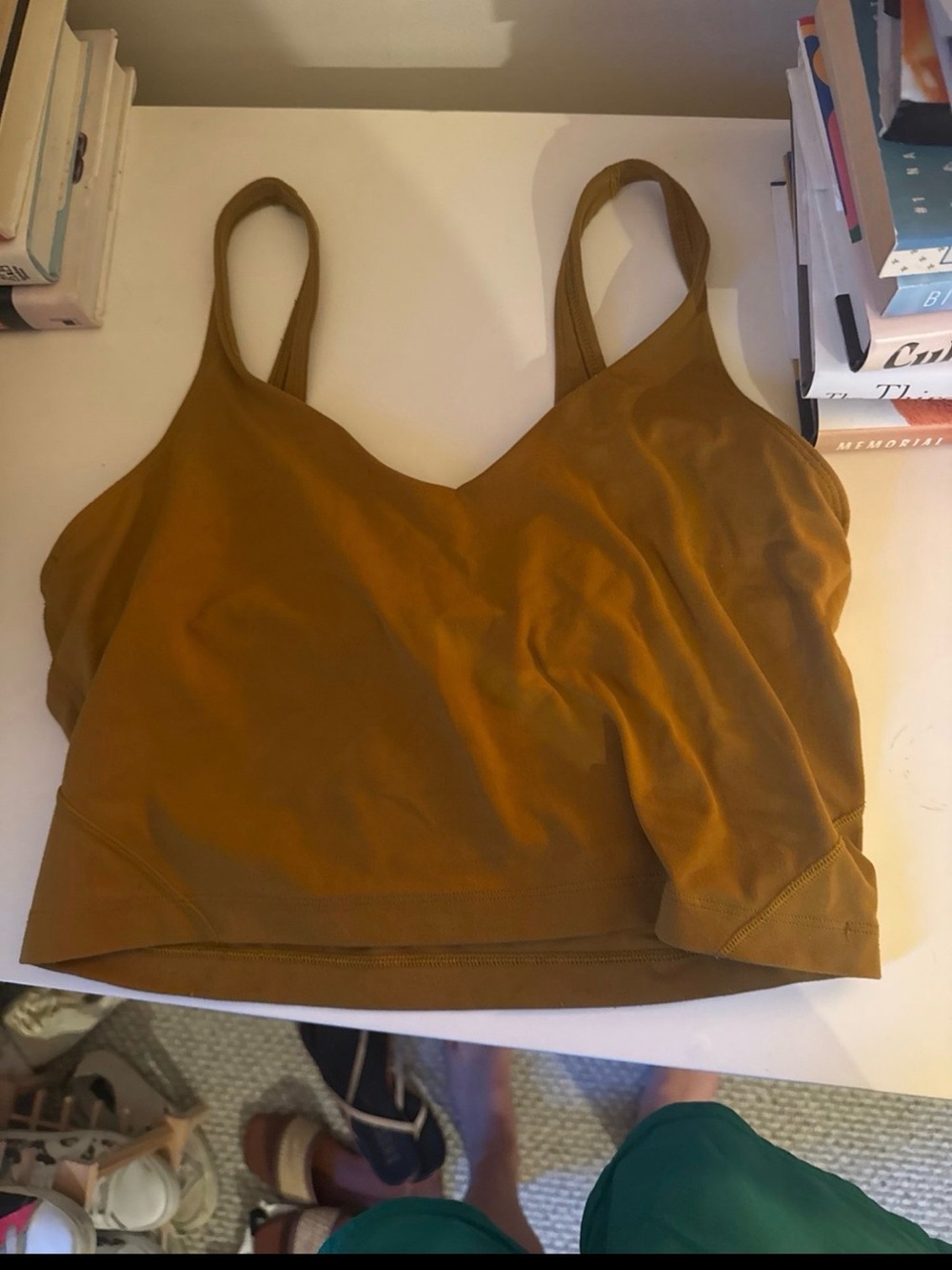 Lululemon align tank top in size 10 mustard color